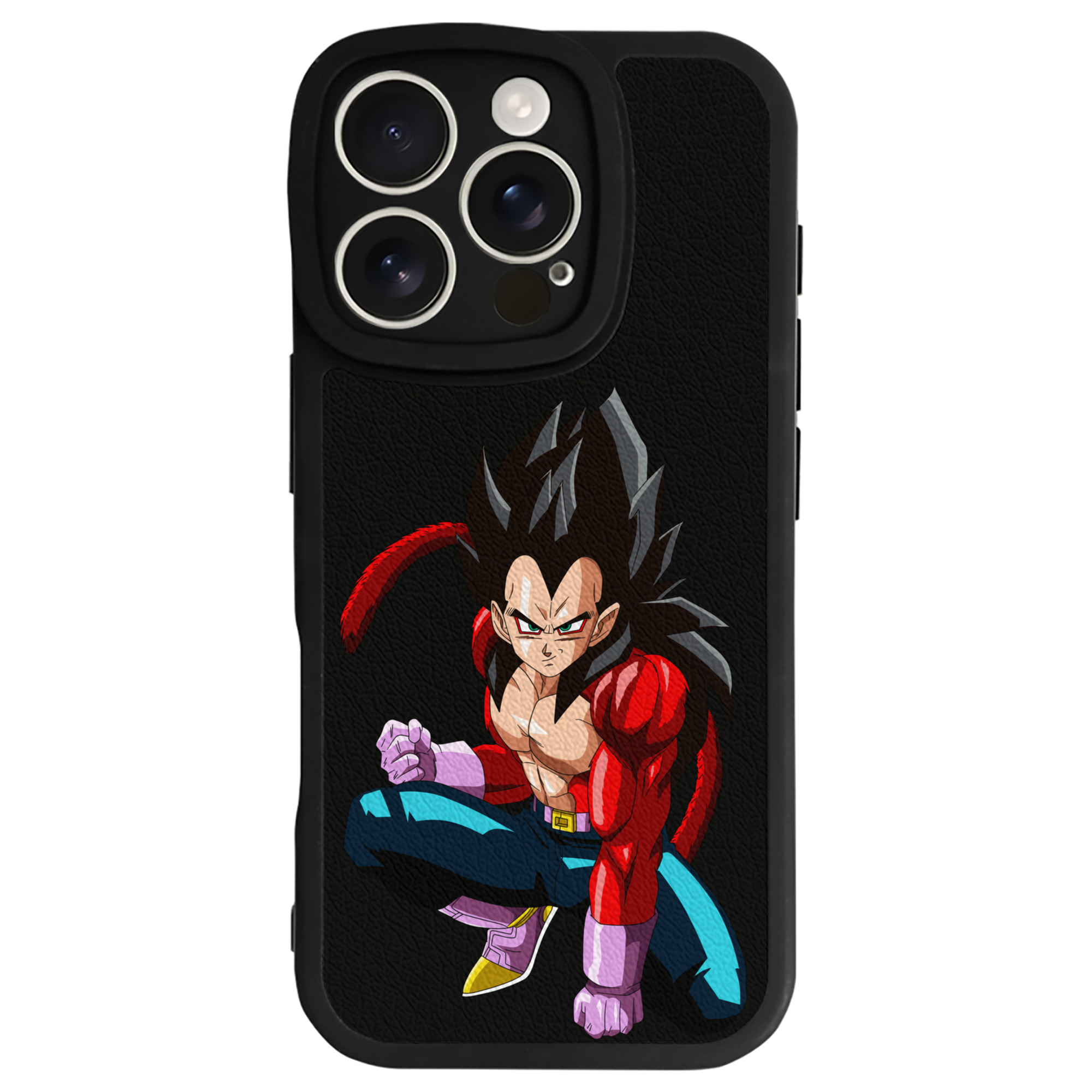（画像用） ドラゴンボール ベジータ四世（Bejīta Yonsei）DRAGON BALL Vegeta IV 【iPhone 16シリーズ対応】シリコンスマホケース（レザー調） 材質：シリコン